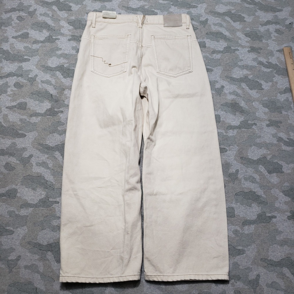 We The Free Jeans Womens 27 Beige Boyfriend Button Fly NWT - Picture 9 of 14